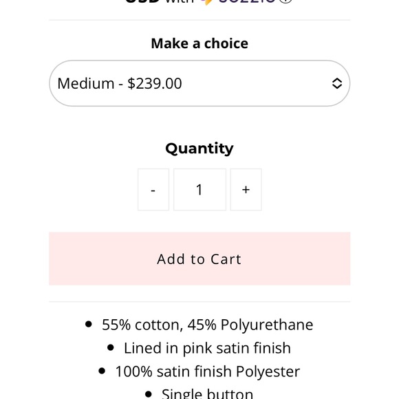 L’ ecole Des Femme Vegan Leather Smoking Jacket - Picture 6 of 14